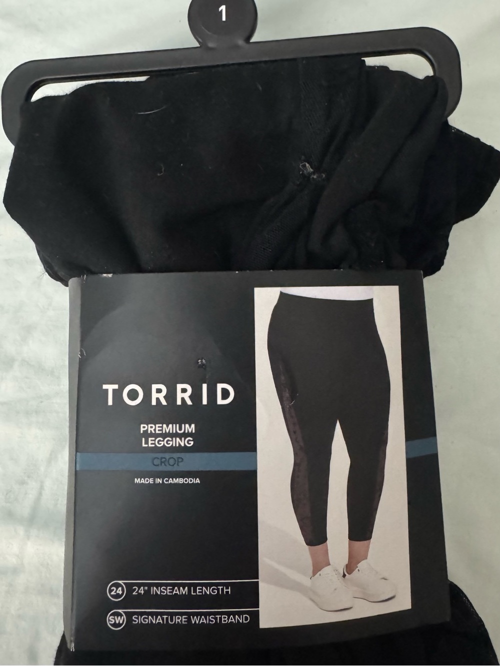 torrid Black Crop Leggings with Signature Waistband